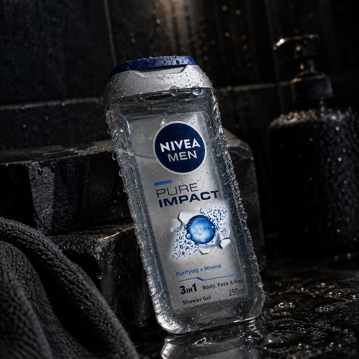 Nivea Men Pure Impact 3-in-1 Shower Gel (250ml)